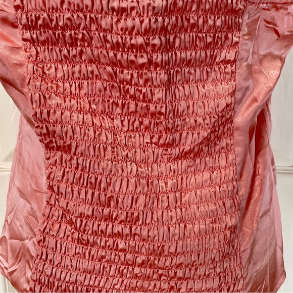 Vintage Satin Dots Pink Corset Top with Jacket Caplet Set - Picture 4 of 12